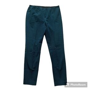 Alfani teal and black coastal sea shell preppy dress pants